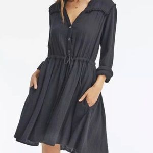 XIRENA - Sibyl Dress in Black Size Medium Gauze - NWOT